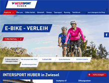 Tablet Screenshot of intersport-huber.de